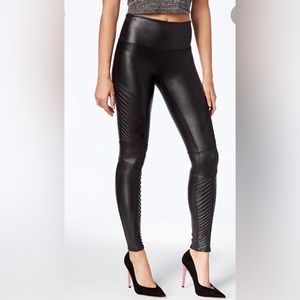 Spanx Women’s Faux Leather Moto Leggings
